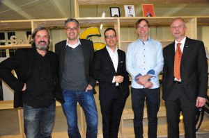 .) Bernd Kolb, Stefan Kröll (pro.media), Harald Gohm (Standortagentur Tirol), Michael Volkmer (Scholz&Volkmer) und Arnulf Schuchmann (trolley:motion)
